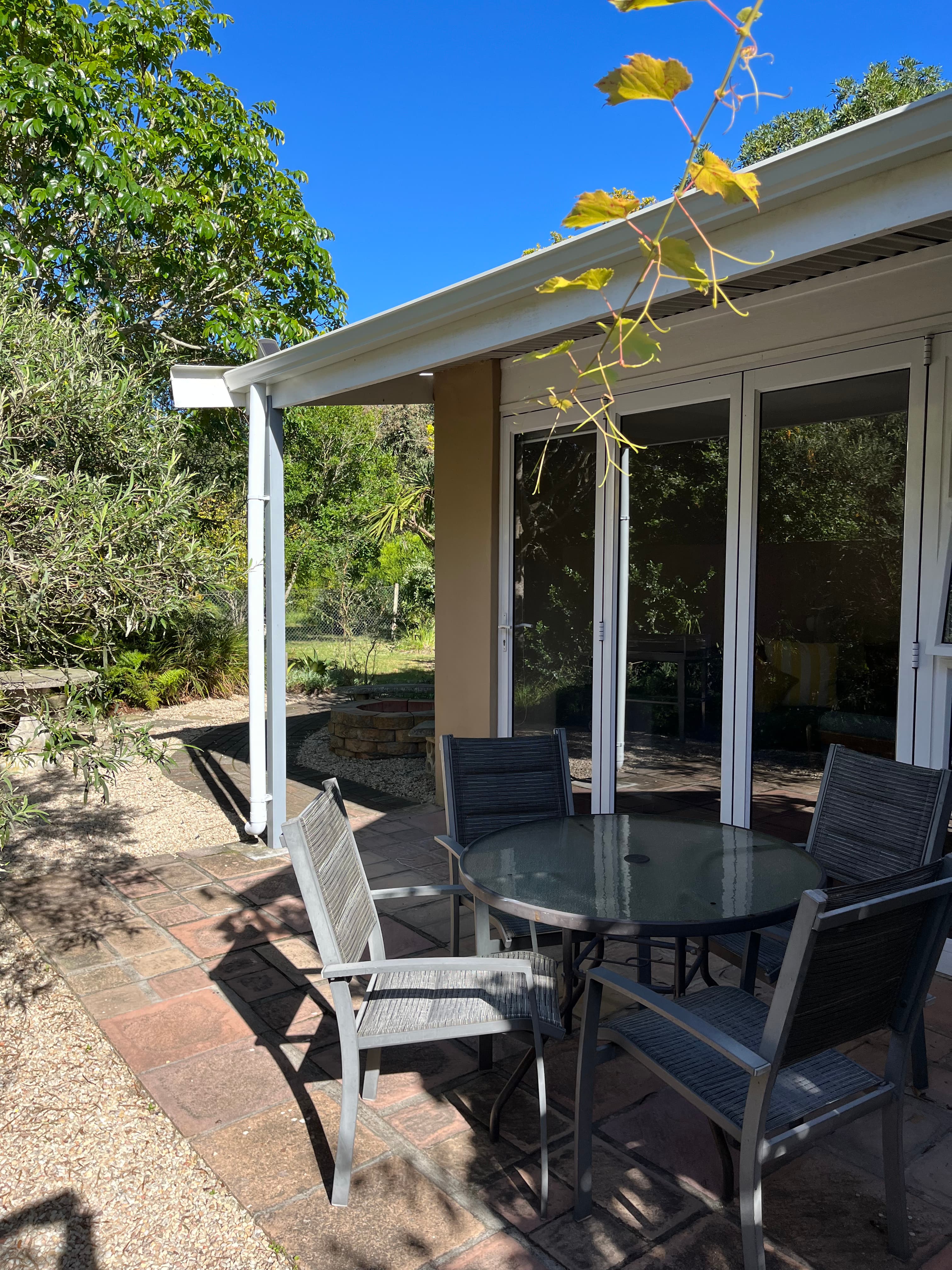 Outside area with seating